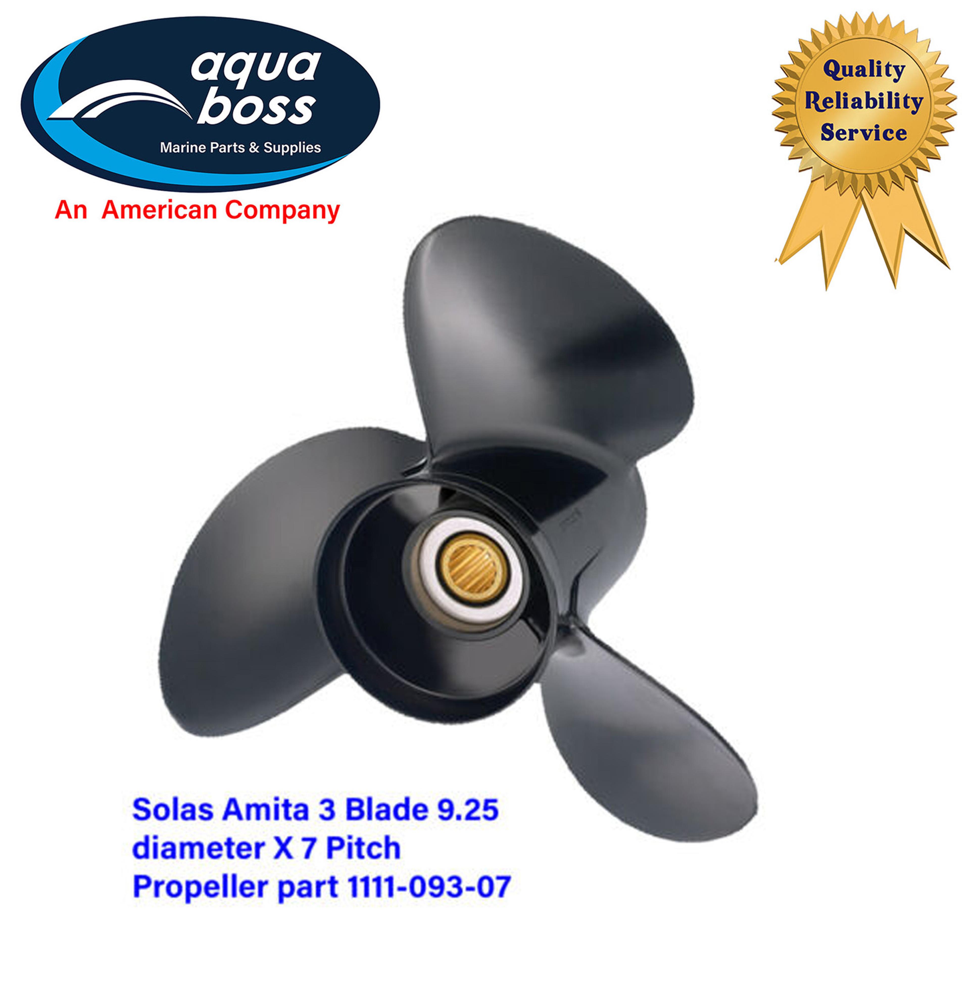 Solas 1111-093-07 9" x 7 Pitch Boat Propeller