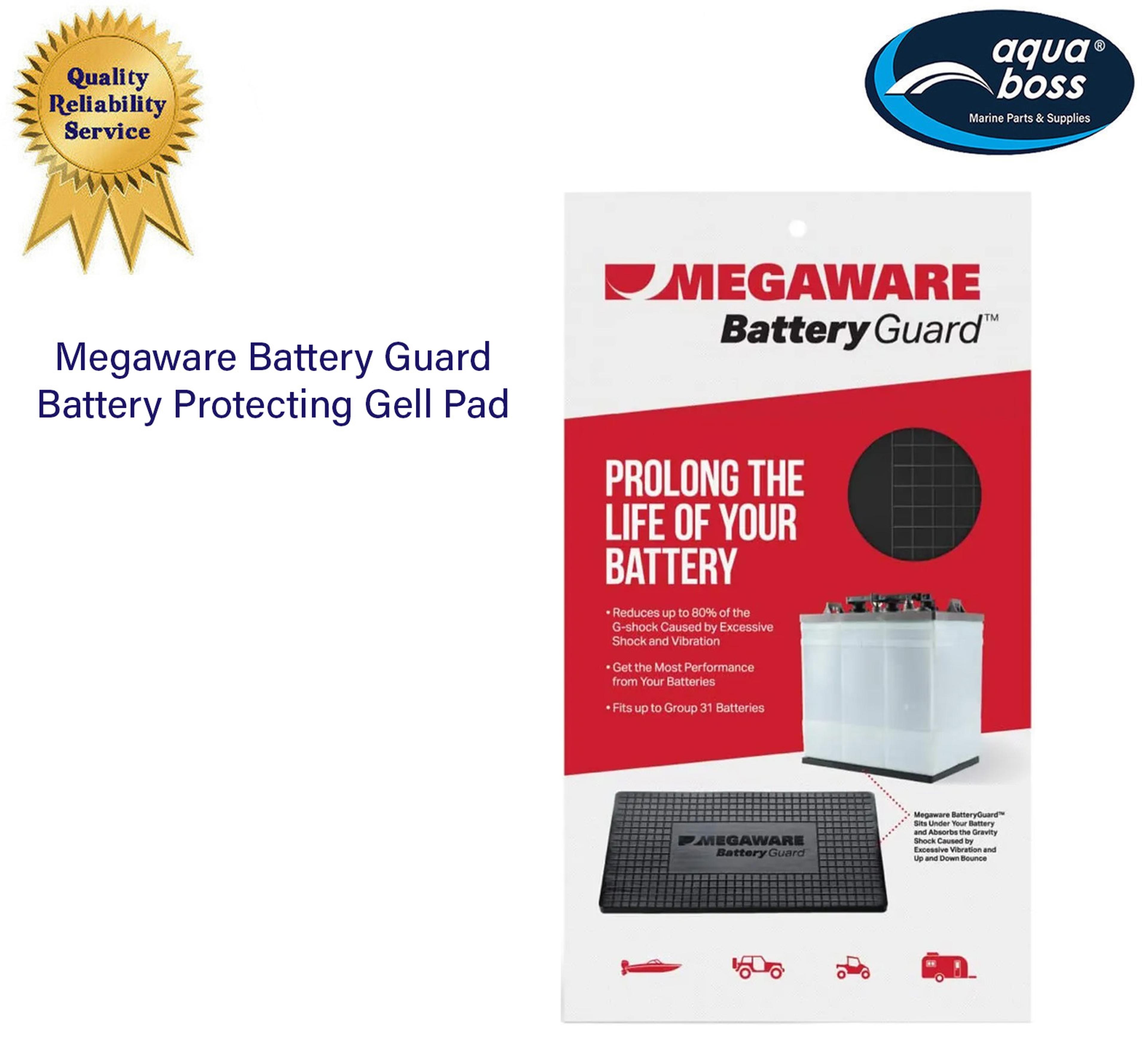 Megaware Battery Protecting Gel Pad Saves Batteries From a Rough Ride