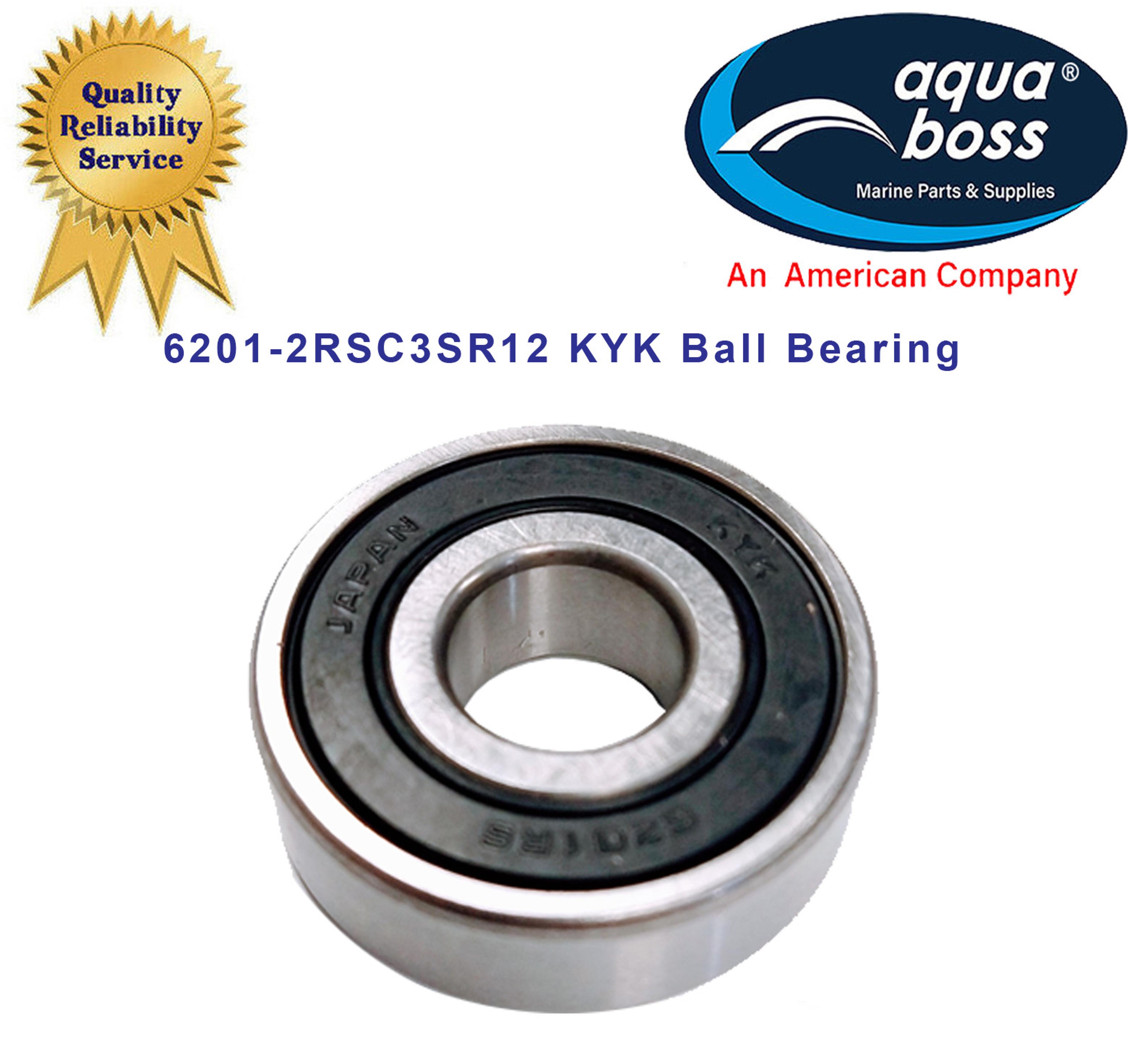 6201-2RSC3SR12 KYK Ball Bearing OD. 1.25” ID. 0.5 Width 0.375