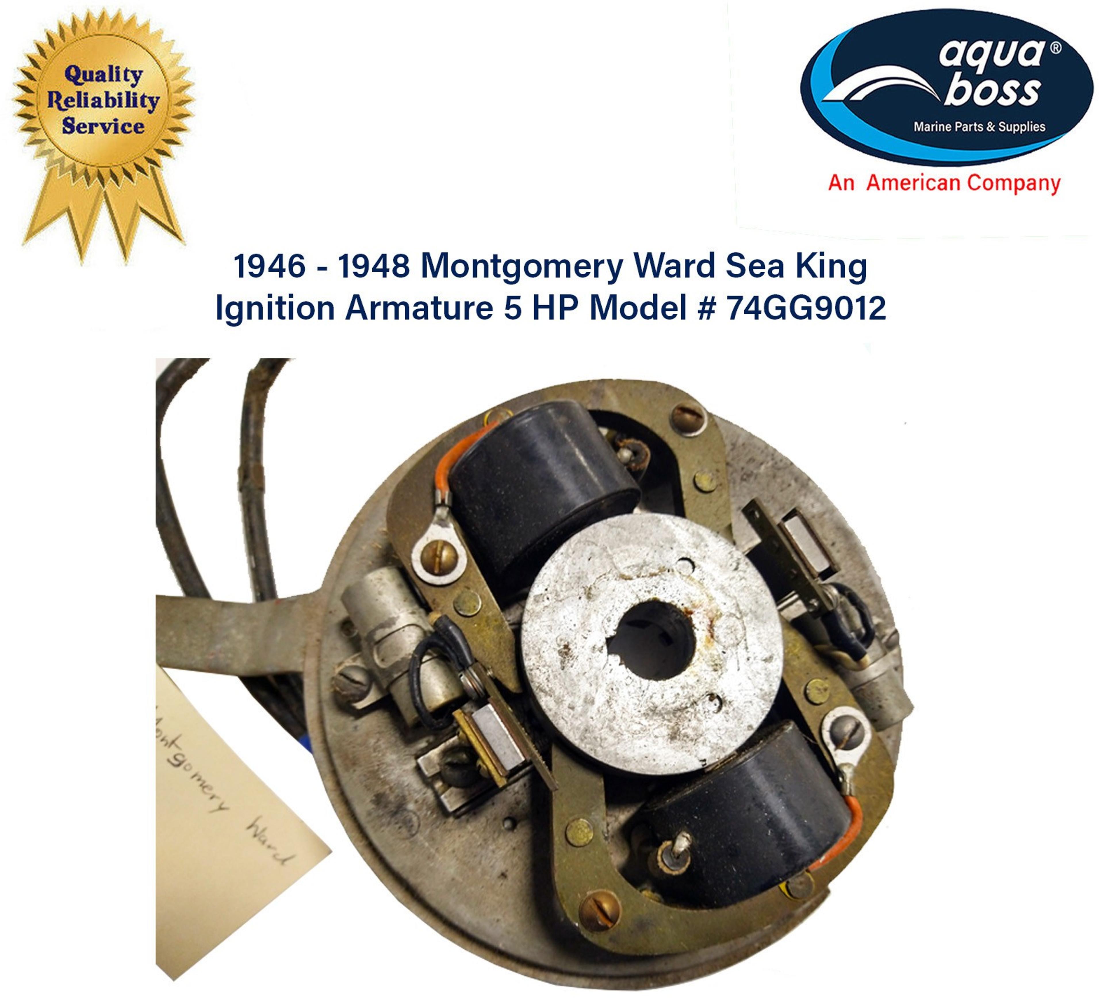 1946-48 Montgomery Ward Sea King by Gale Ignition Armature 5 HP Model #74GG9012
