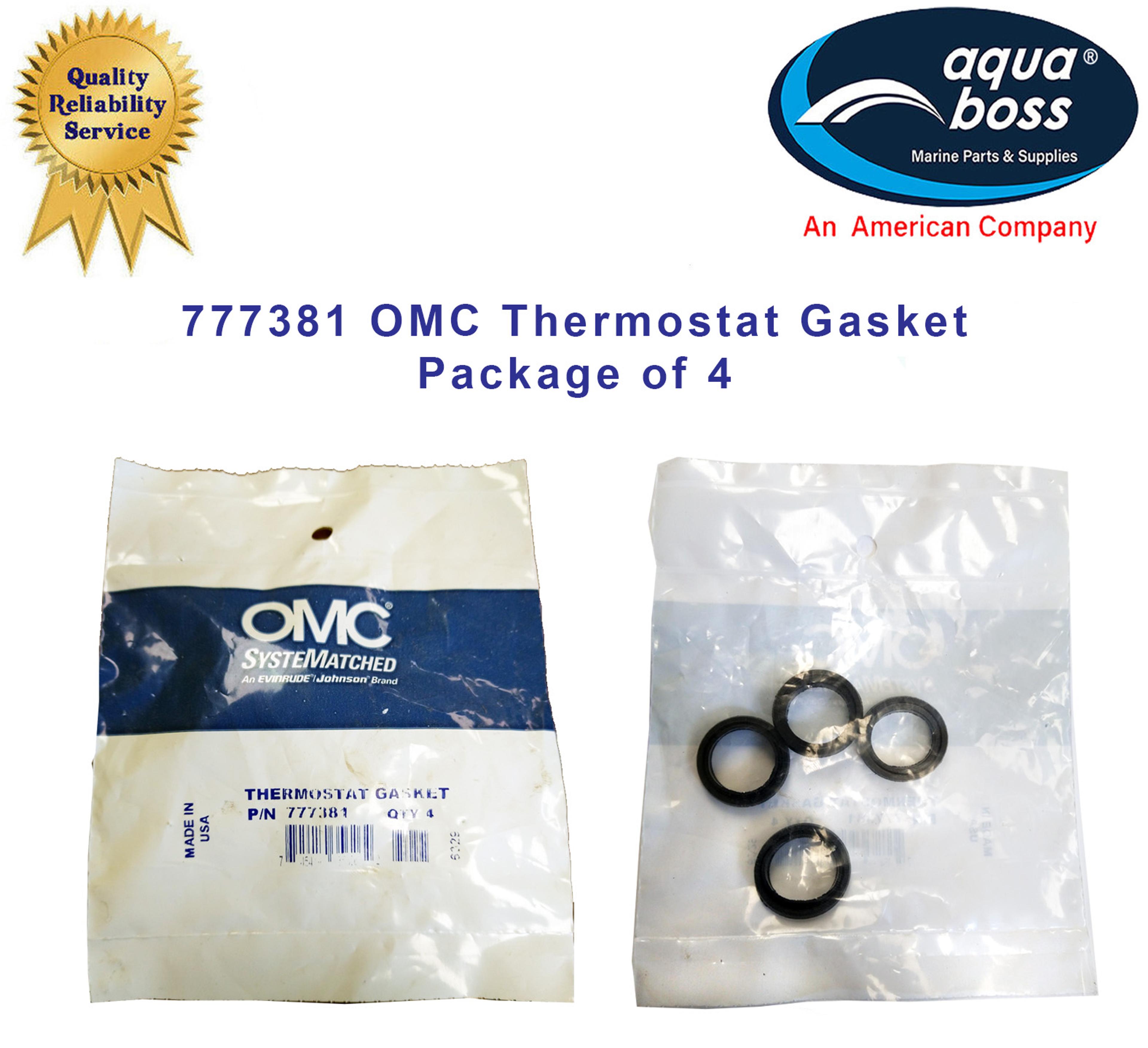 777381 OMC Thermostat Gasket Package of 4