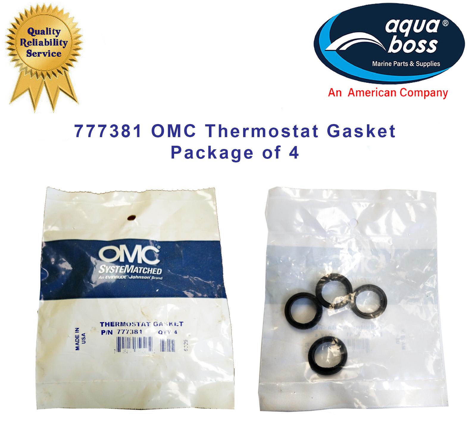 777381 OMC Thermostat Gasket Package of 4