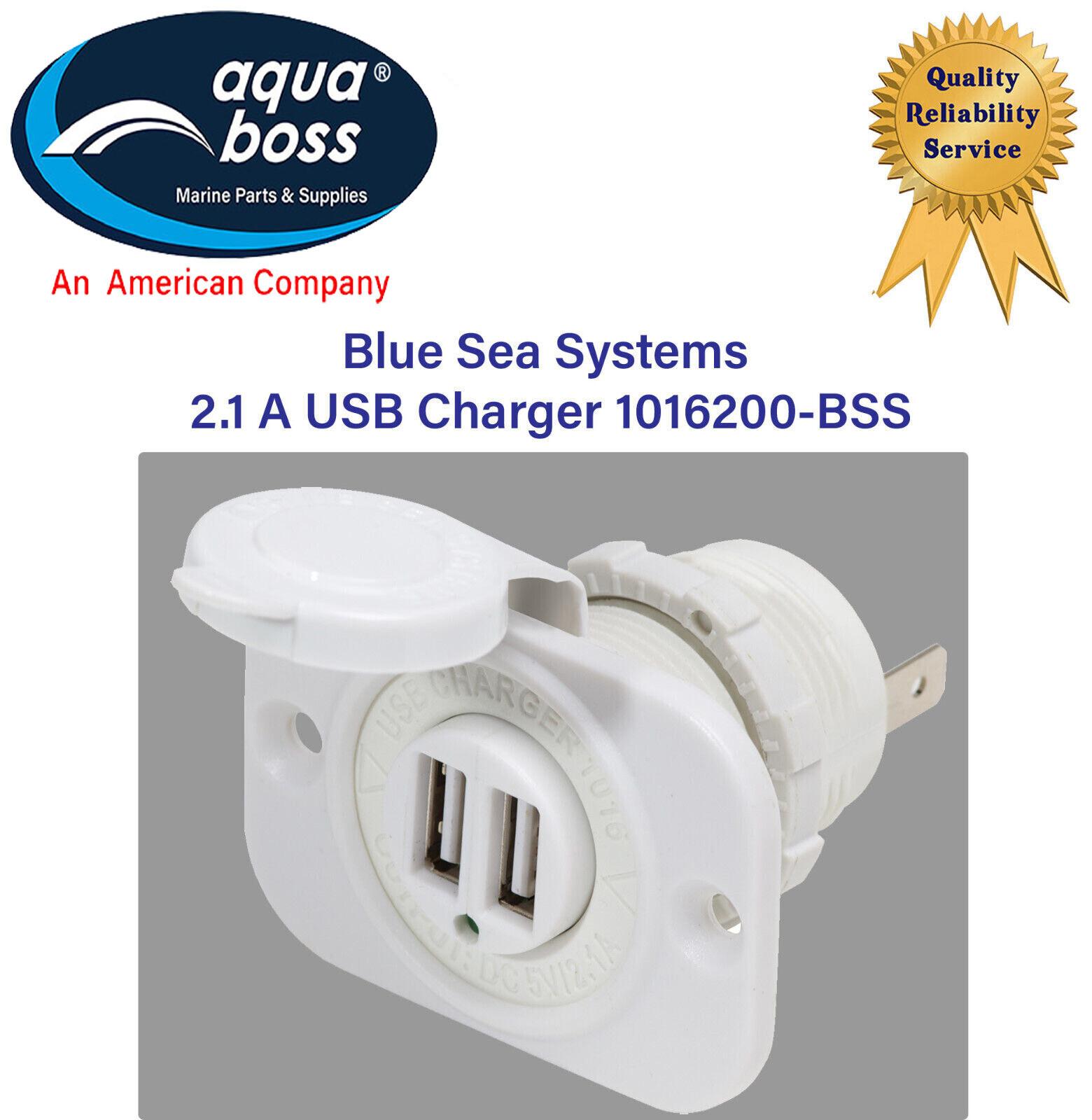Boat 2.1 A Dual USB Charger 1016200-BSS USB Blue Sea Systems