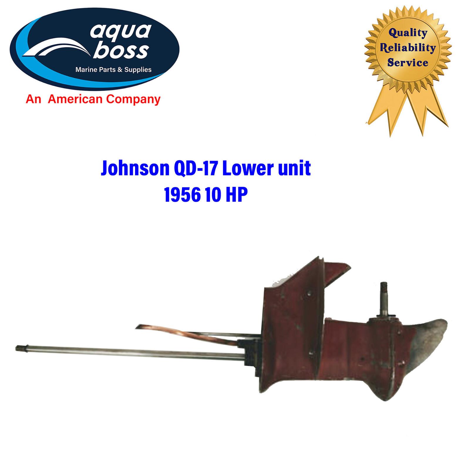 Johnson Lower unit QD-17 1956 10 Horse Power Outboard Motor with Drive Shaft