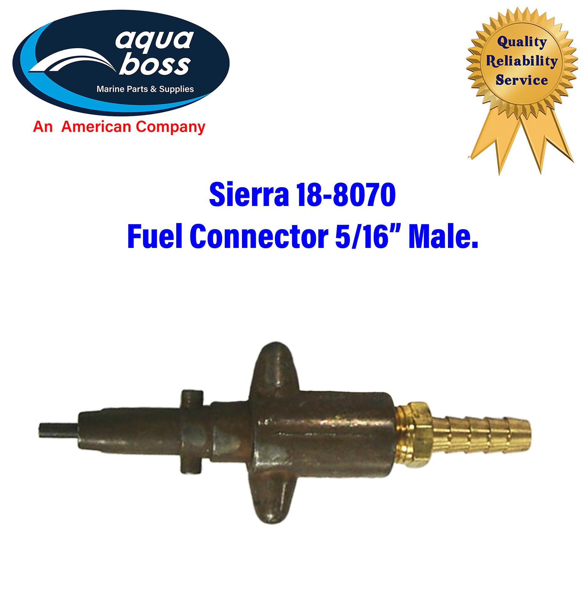 18-8070 Sierra Mercury Fuel Connector 5/16” Male