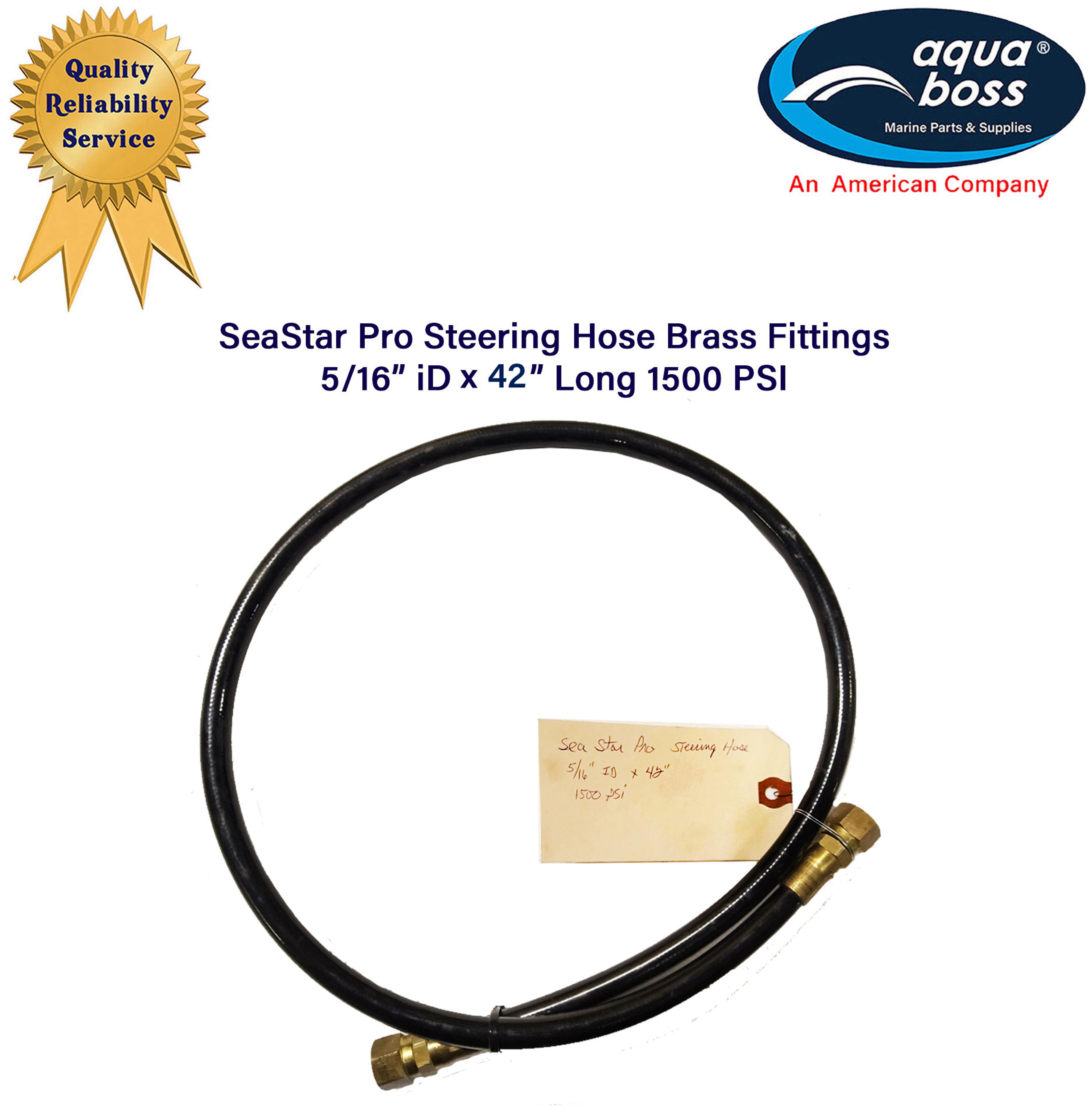 SeaStar Pro Steering Hose 5/16" ID 42" Long 1500 PSI Refurbished