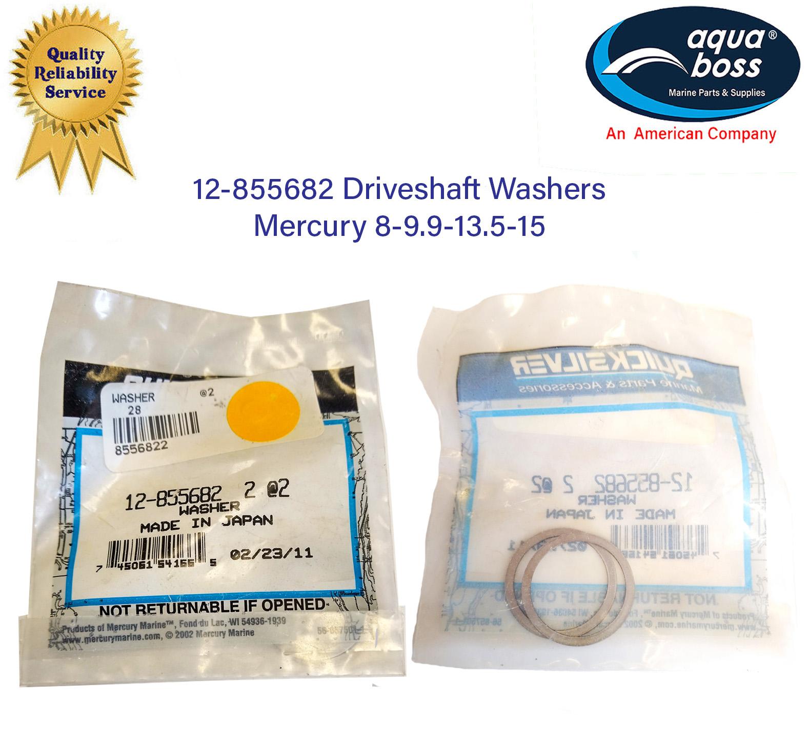 12-855682 Driveshaft Washers Mercury 8-9.9-13.5-15. Lot of 2