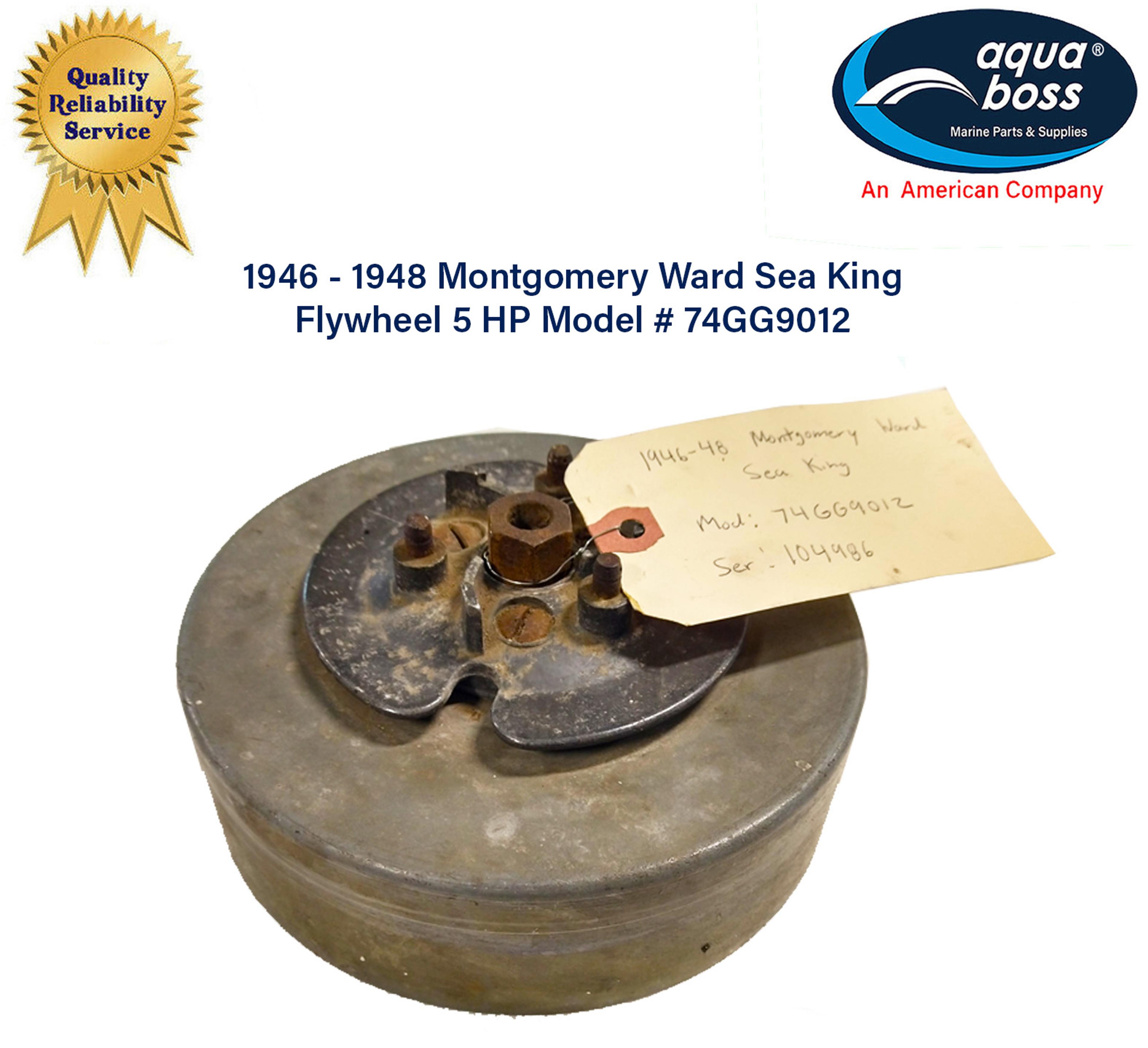 1946 - 1948 Montgomery Ward Sea King by Gale Flywheel 5 HP Model # 74GG9012
