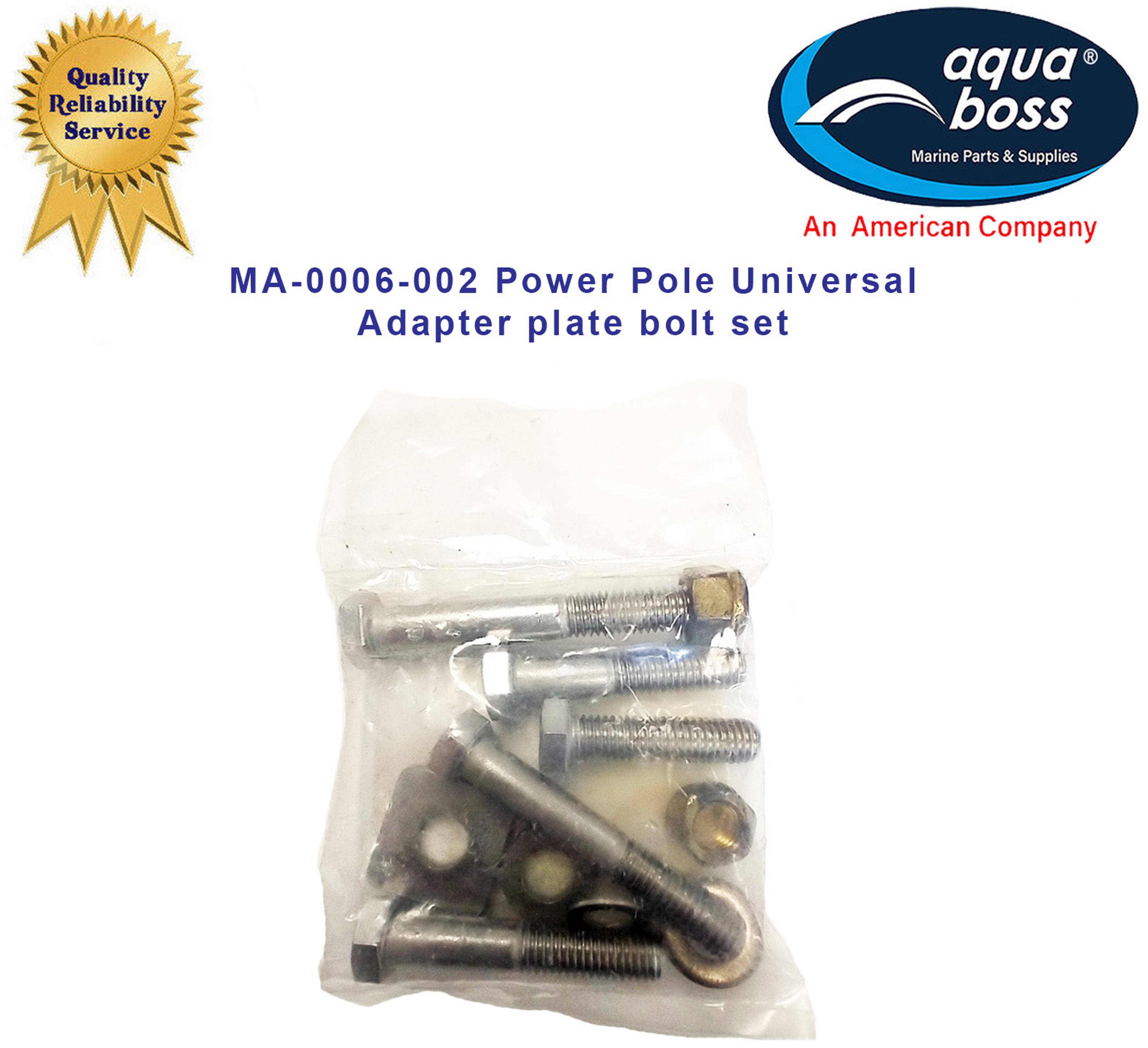 MA-0006-002 Power Pole Universal Adapter Plate Bolt Set