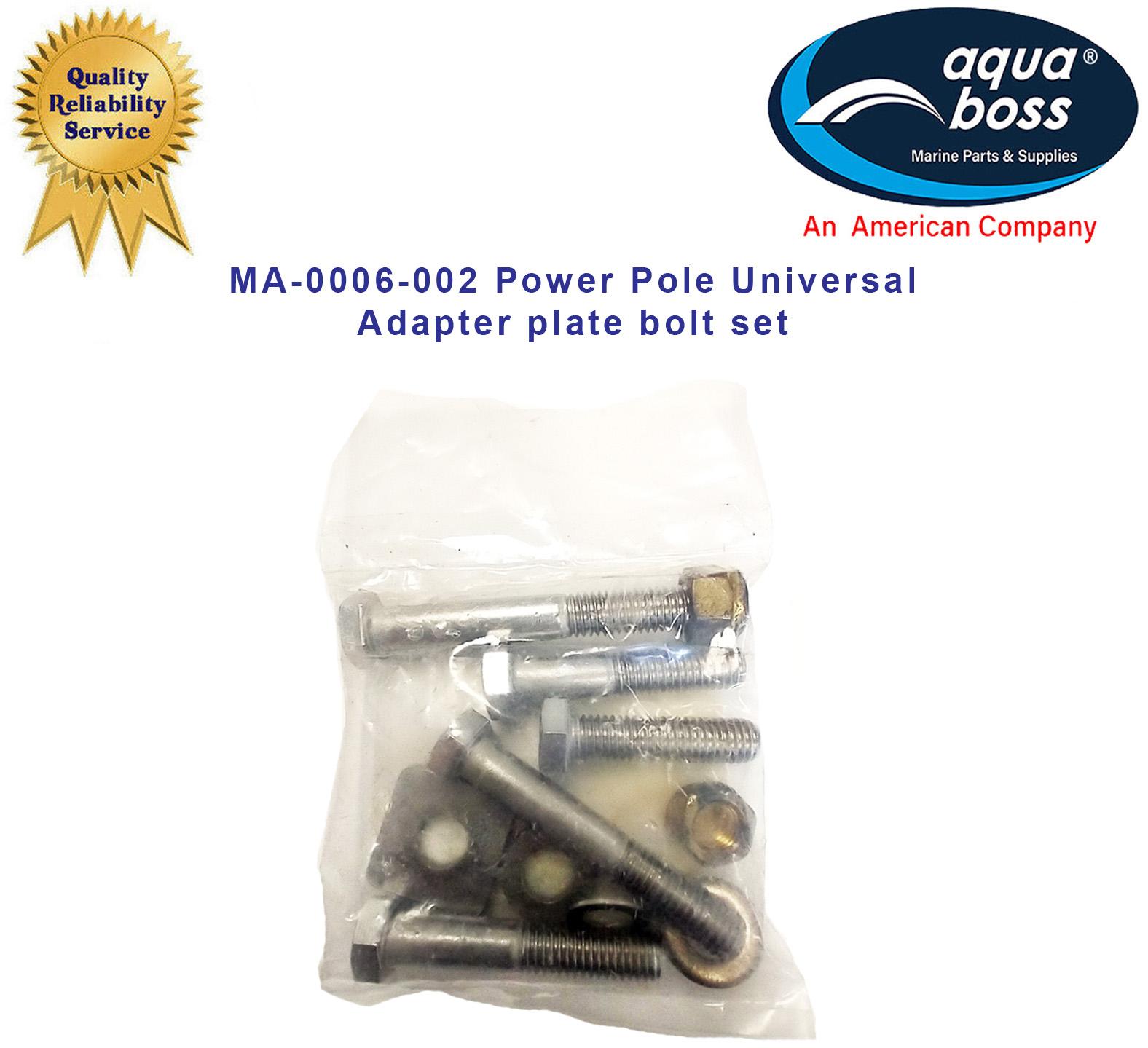 MA-0006-002 Power Pole Universal Adapter Plate Bolt Set