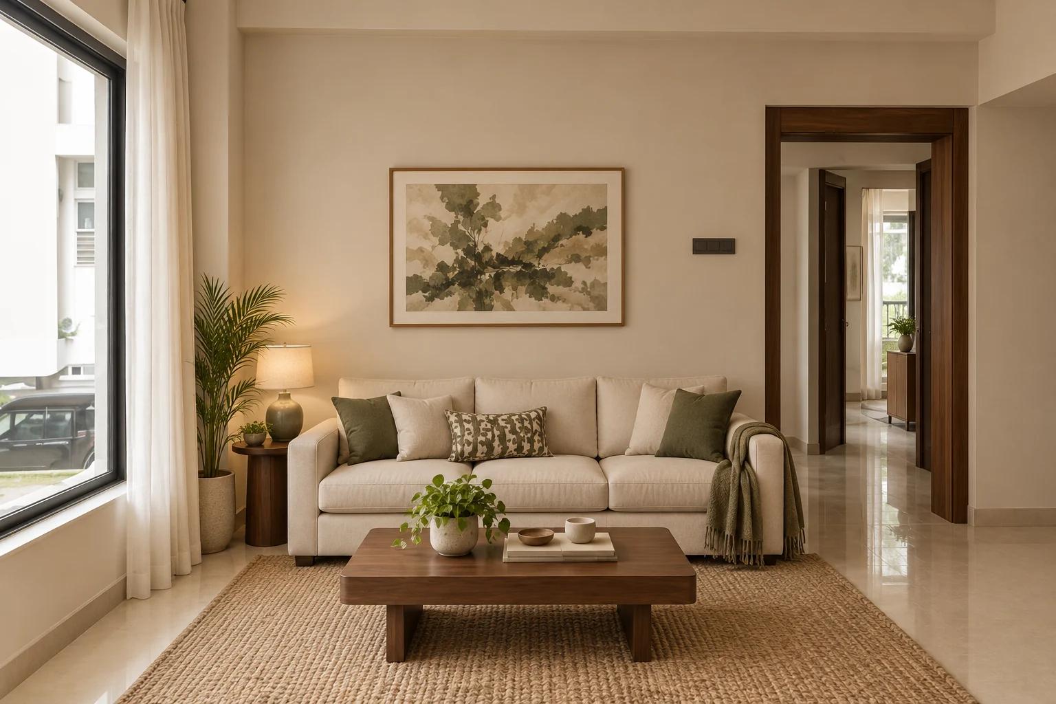 Furnished sitting room