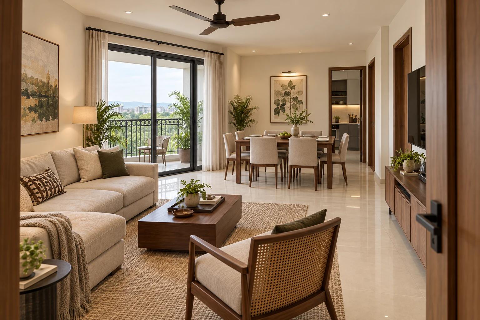 Living and dining