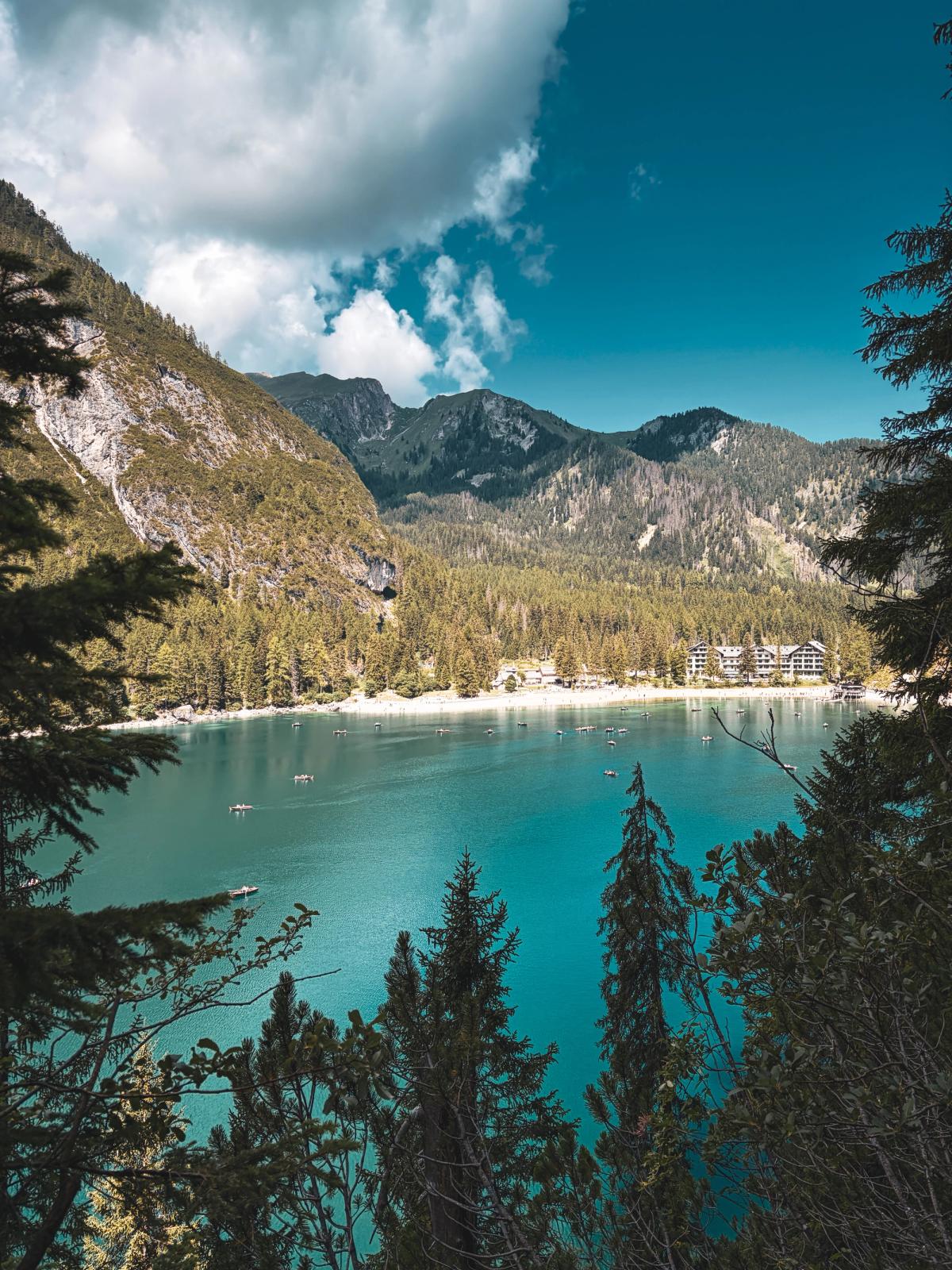 Lago di Braies in the Summer sun