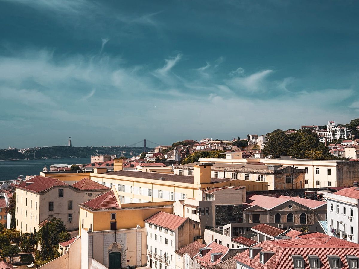 The Lisbon skyline from the top of the pantheon