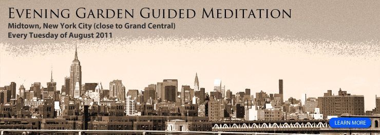 Guided meditation class in New York City
