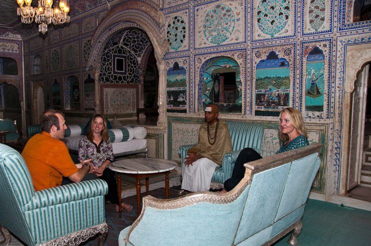 Farewell night in Samode Palace image