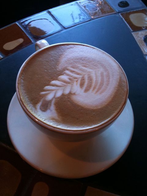 Hot cup of coffee in chilly Eagle image