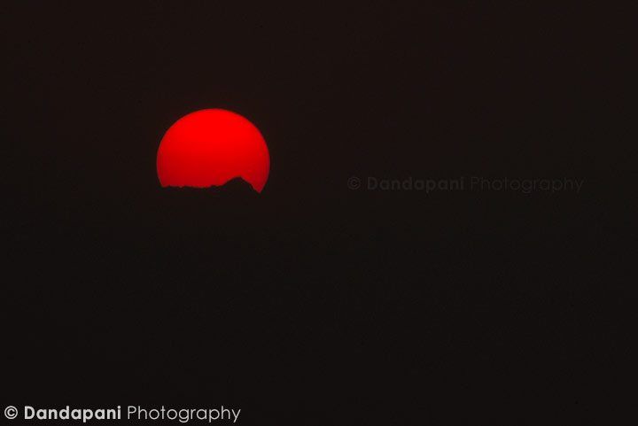 Sunrise over the Himalayan mountains.