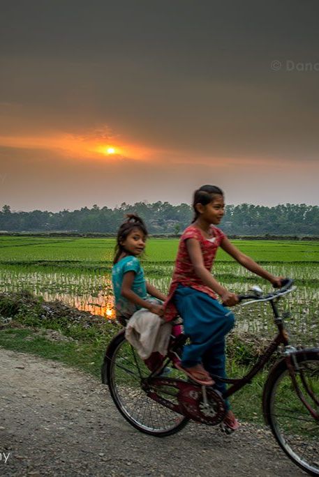A big part of taking photos is observation I feel. Observing what is around and what is coming up next. I planted myself in position and waited for these girls to cycle into the frame.