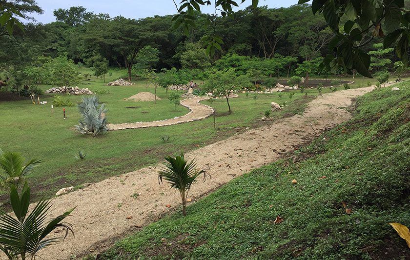 An overview of the path to the Ganesha Shrine.