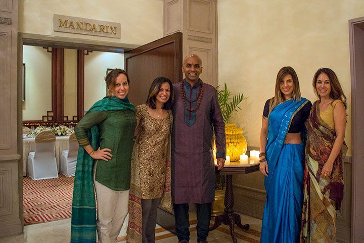Everyone looked so lovely ...all dressed up in their Indian outfits after the afternoon shopping excursion.