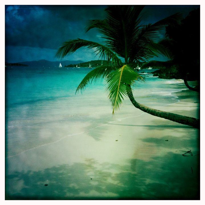 The beautiful Salomon Bay in St. John in the US Virgin Islands