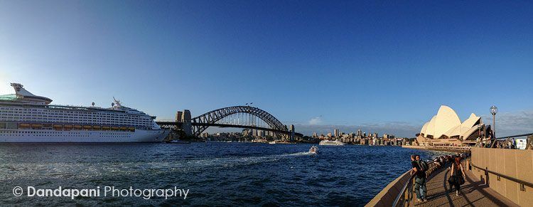 A beautiful day in Sydney. iPhone's panorama feature captures it perfectly.