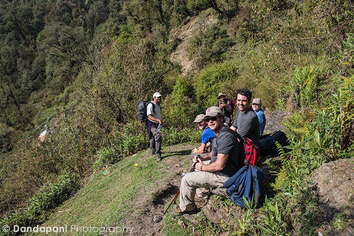 Heading down the mountain was not easy. It's much harder on the legs as it braces the entire weight of the body each step down.