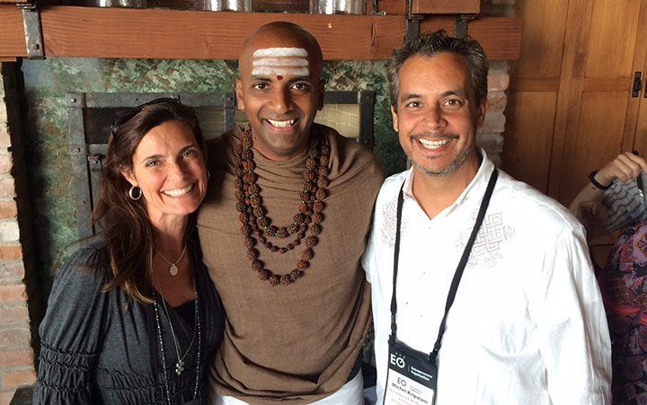 With Karen and Michel Kripalani. Sweet, sweet people.