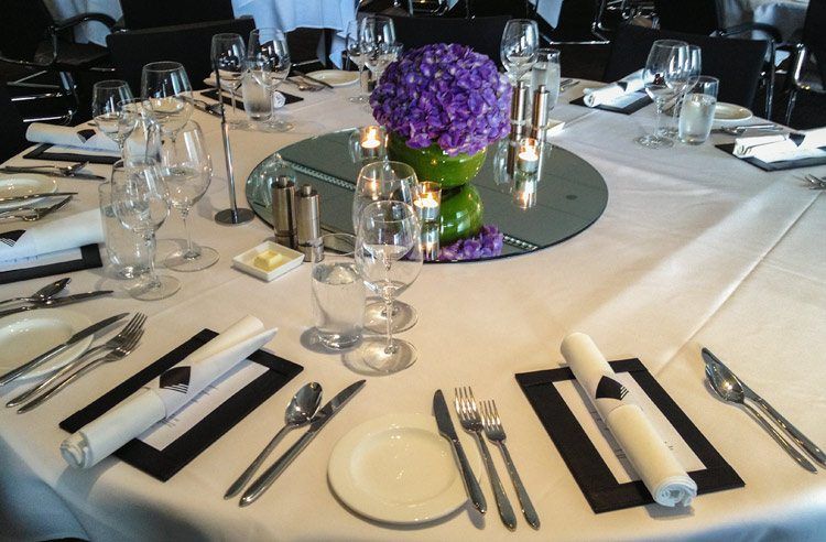 The setting is beautiful on the 29th floor overlooking the harbour.