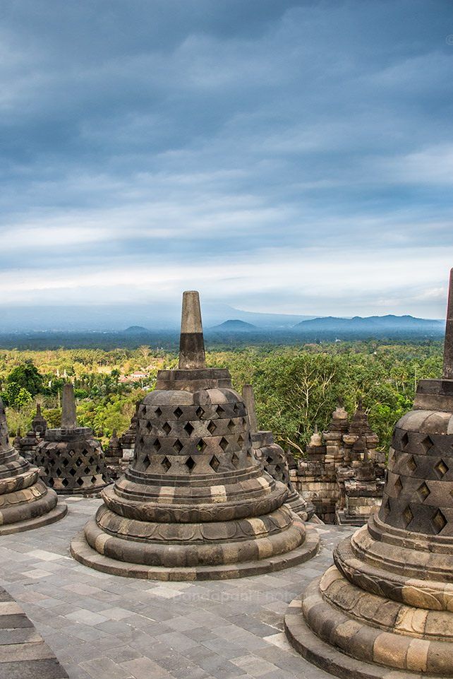 A view from the temple facing east.