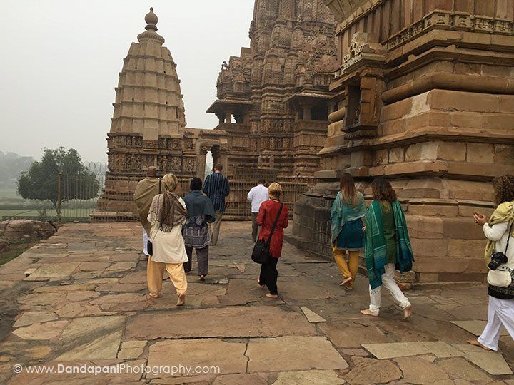 We circumambulate the temple before entering it.