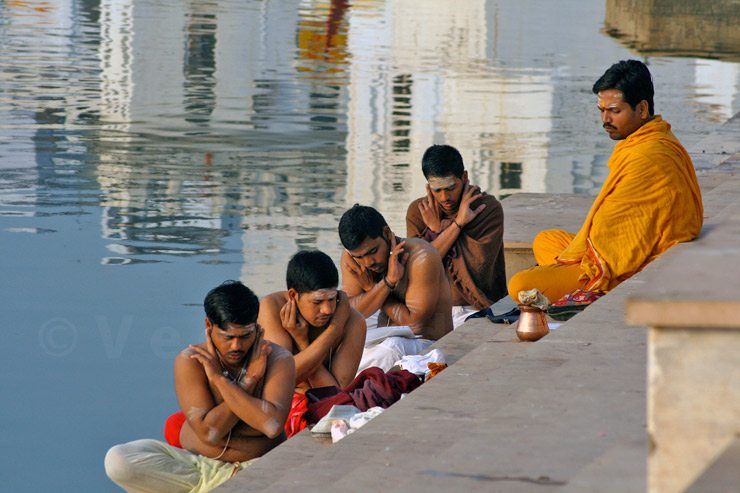 Priest Training along Pushkar's Holy Lake