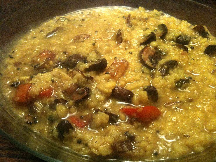 Dal with Mushrooms and Peppers image