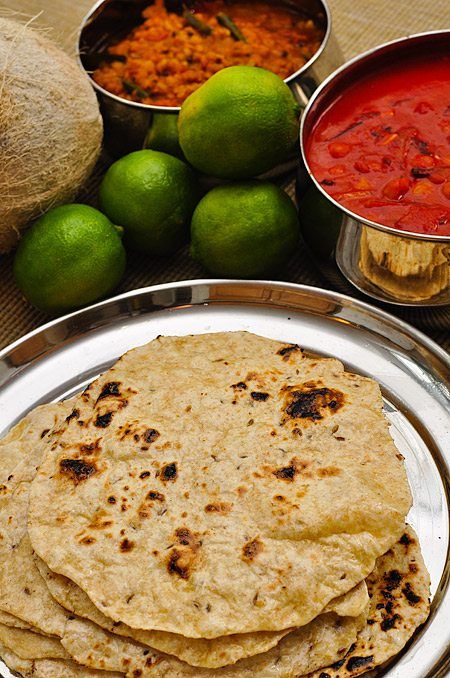 Making Chapatis Indian flat breads