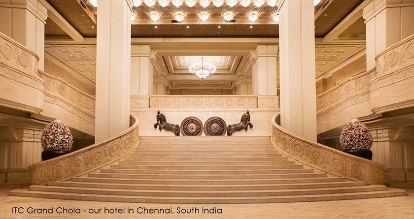 Our hotel in Chennai where our journey concludes.