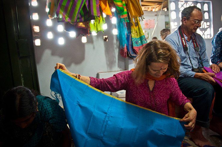 Visiting the home of a Sari Weaver image
