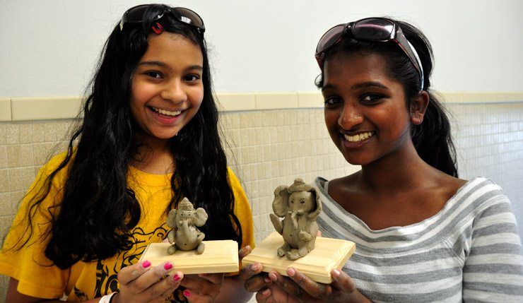 Clay Ganeshas