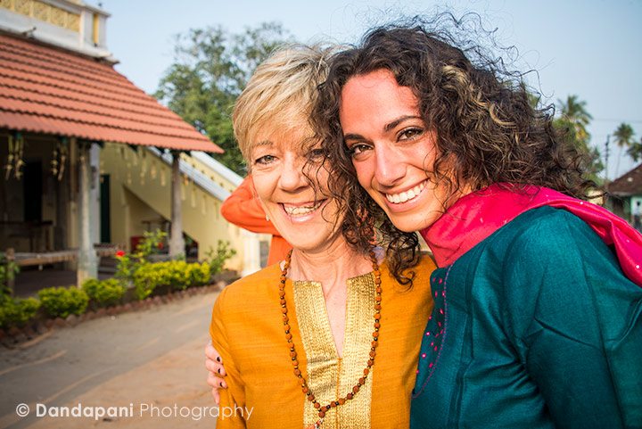 A beautiful ceremony in an ancient temple