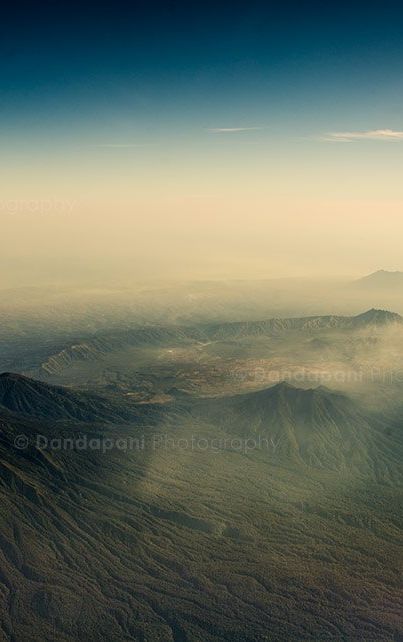 Amazing views of volcanoes for about 15 minutes of the flight.