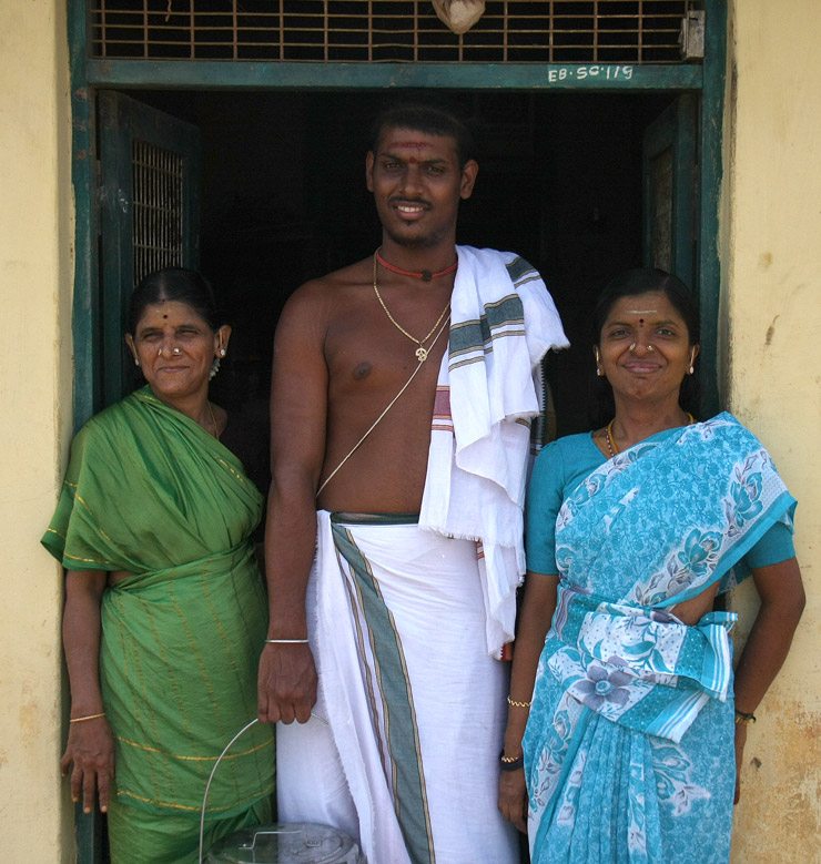 Lunch with a priest's family