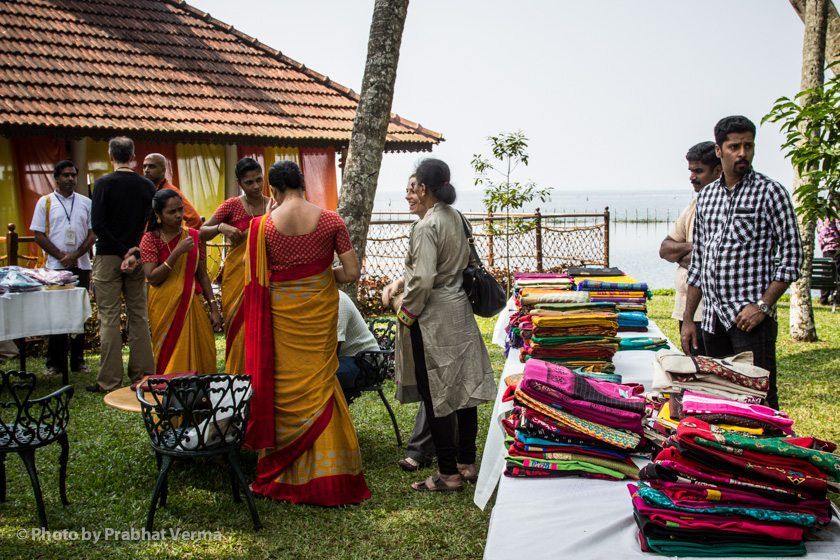 We had also set up a whole clothing store selling Indian wear so that our pilgrims could have access to beautiful and appropriate clothing for our events.