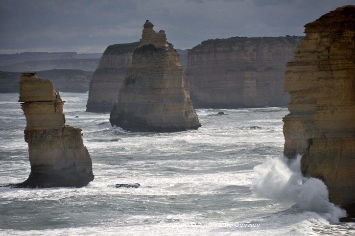 Great Ocean Road drive in Victoria, Australia, heading out to see the 12 Apostles