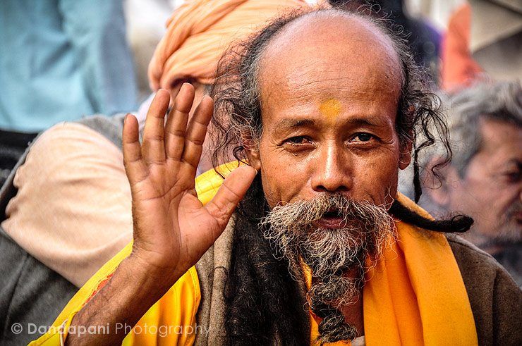 Monk with really long hair image