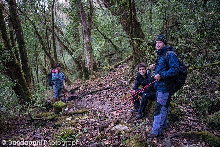The rains and hail storm end and we continue our trek...