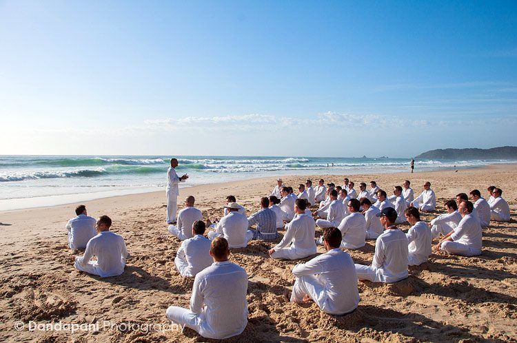 After a few rounds of sun salutations, we sit to meditate. Sharing with everyone that meditation is not a clearing of the mind rather a concentration of your awareness on thing.