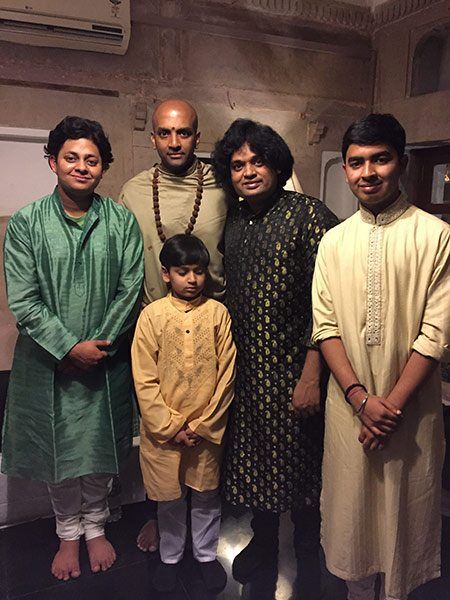 With Sitar Maestro Deobrat Mishra who gave performed amazingly