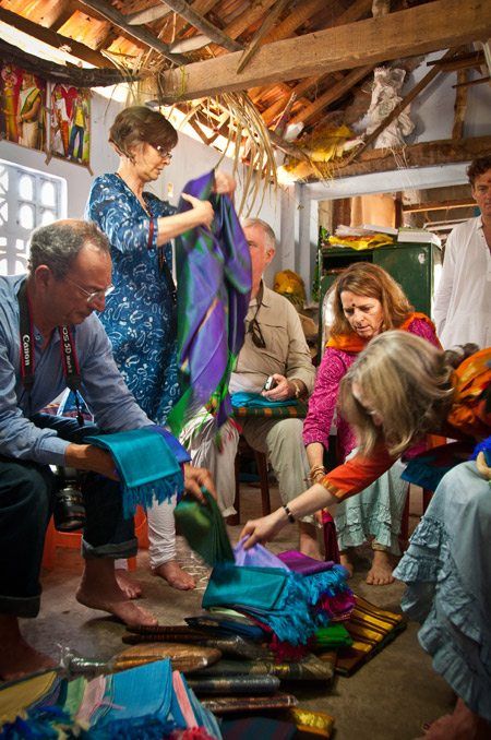 Visiting the home of a Sari Weaver image