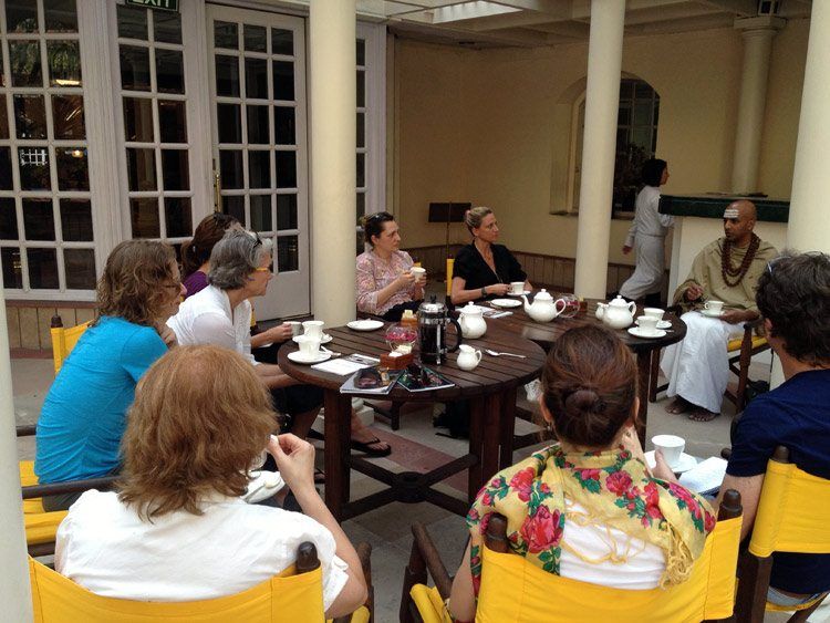 Our orientation meeting, the first gathering for our spiritual adventure in North India.