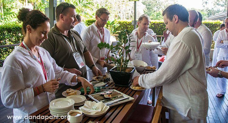 Wonderful snacks and lunch were prepared for us for our all-day workshop.